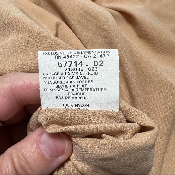 NWT Vintage Jessica McClintock Cream High Neck Lace Knee Length Dress size 10 - Picture 10 of 11